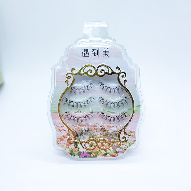 ナチュラル ルック クロス クリア バンド 5-7mm クロス アイラッシュ 07 4 ペア