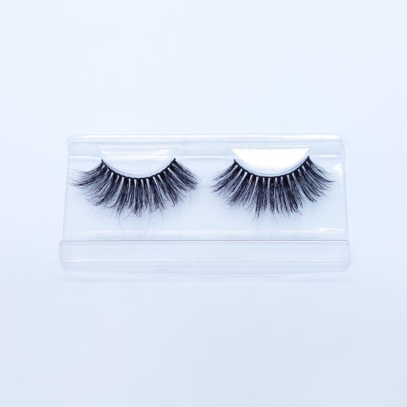 8Dミンクまつげウィスピーフワフワラッシュナチュラルルックシルクラッシュ12-18mm